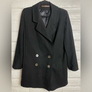 Vintage Woman’s Forstmann 100% Merino Wool Peacoat Jacket size Large